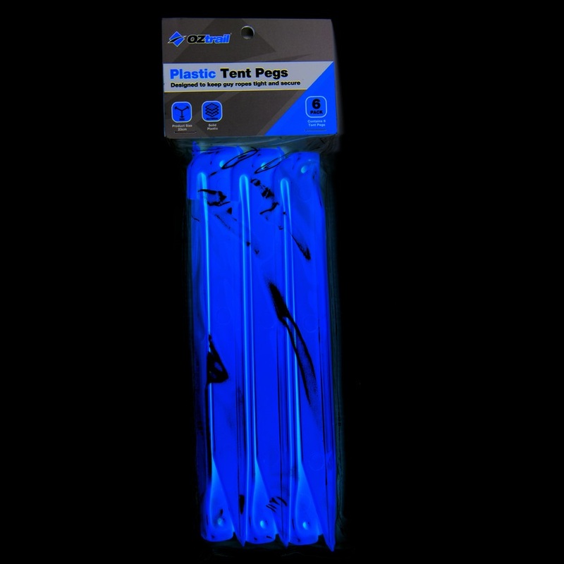 Oztrail ABS Heavy Duty Plastic Tent Peg Value Pack 23cm