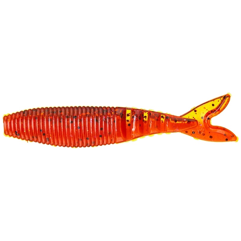 Yamamoto Slim Zako Swimbait Fire Craw 134S-6-9003 3.5″ 6pk