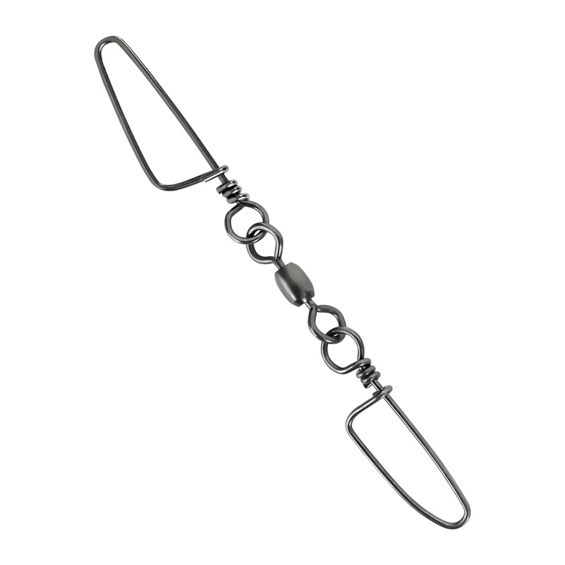 BLUEWING Double Snap Swivels with Stainless Steel Coastlock Snaps M (135lbs) 10pcs