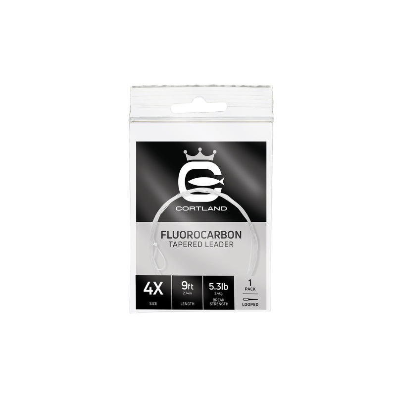 Cortland Fluorocarbon Tapered Leader 9 FT 0X – 12.5 LB