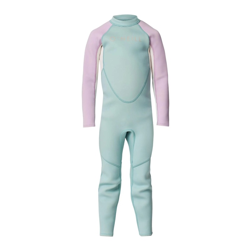 O’Neill Girls Toddler Reactor 2mm Back Zip Steamer Wetsuit 4 AQUA