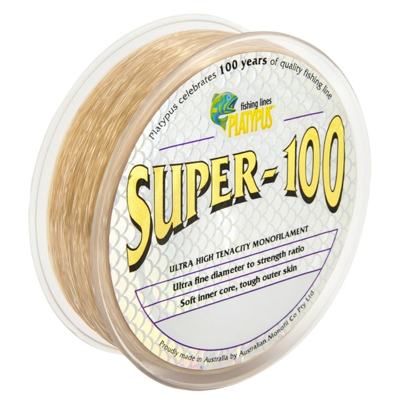 Platypus Super 100 Brown 300m Monofilament Fishing Line 10lb