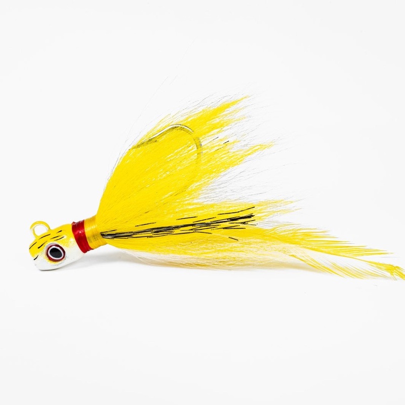 S&S Bucktails Pro Rockhopper Bucktail Jig Bone 1/2 oz