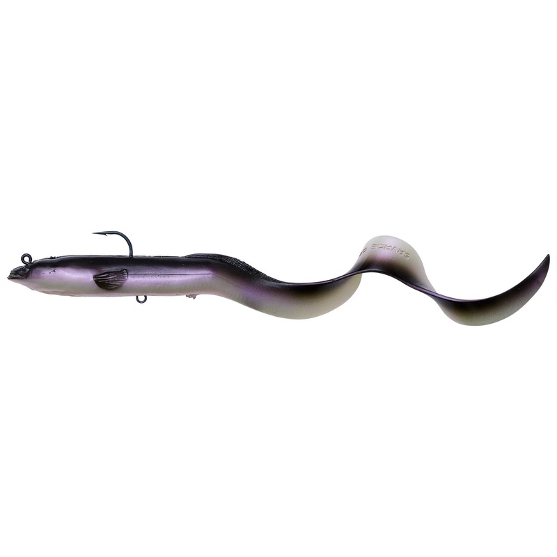 Savage Gear Real Eel Shallow Runner Black and Purple 12inch 1/2oz