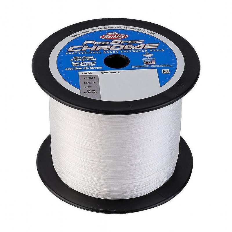 Berkley ProSpec Chrome Premium Saltwater Braid – Cabo White 500yards 30#