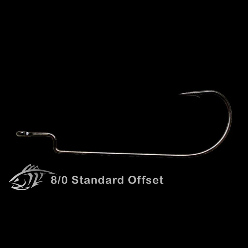 Lunker City Standard Offset Hooks 8/0 5 Pack