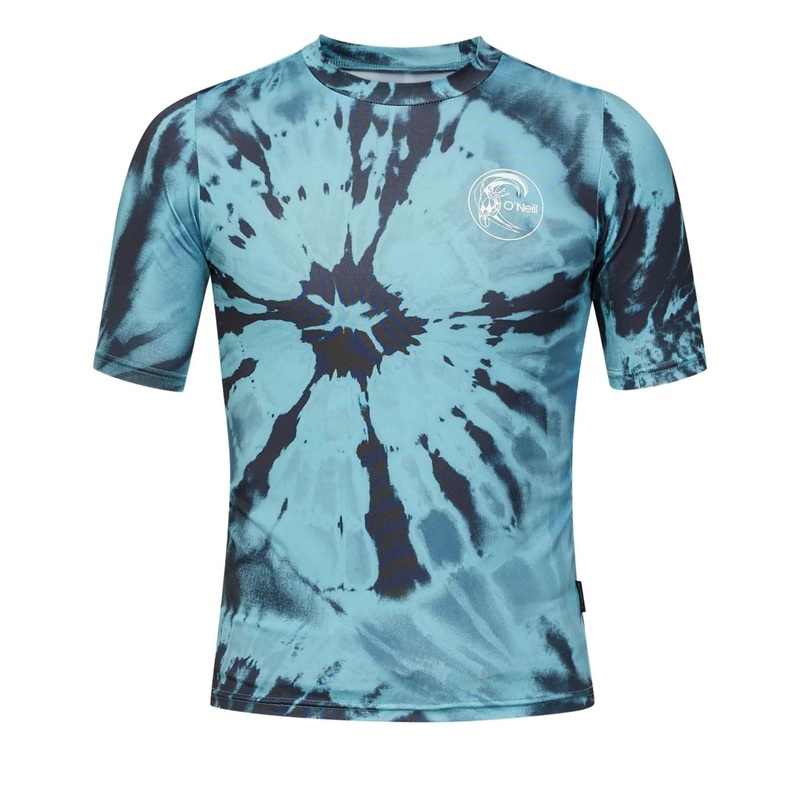 O’Neill Boys Dopedye UV SS Surf Tee 10 Deep Teal
