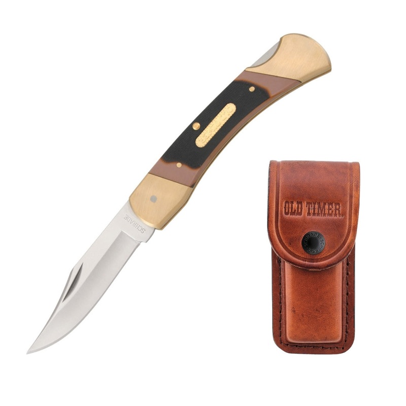 Old Timer Cave Bear Lockback Knife 3.9INCH BROWN