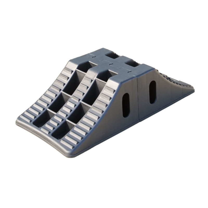 Supex 2pk Dual Axil Wheel Chock L Black