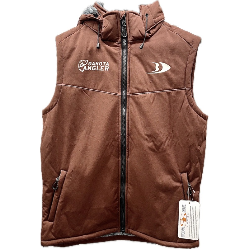 Blackfish Gale Softshell Vest Brown – Dakota Angler Chest Patch Medium