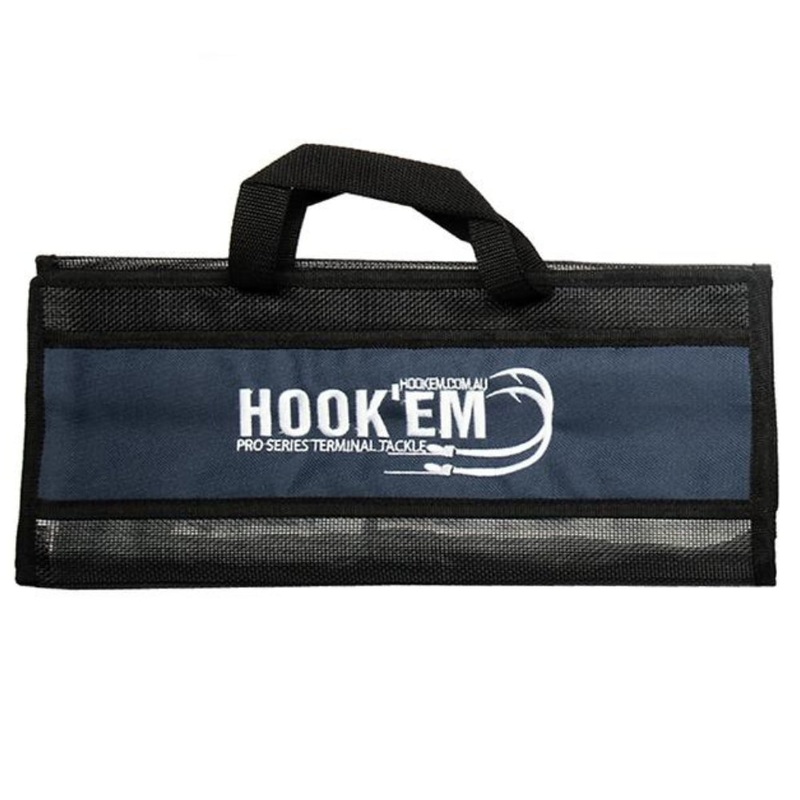 Hookem Lure Pouch LARGE BLACK / BLUE