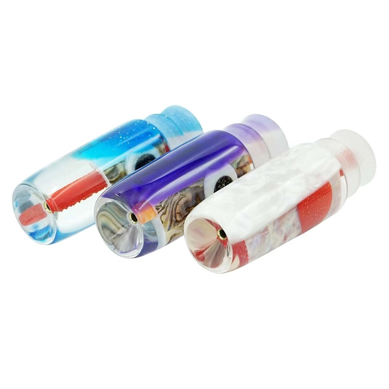 Leo’s Lures 7″ Skirted Trolling Lure Blue Head