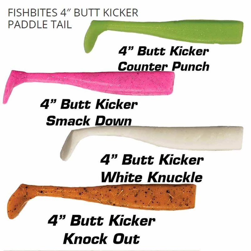 Fishbites Fight Club 4 Butt Kicker Paddle Tail Swimbait Lure COUNTER PUNCH