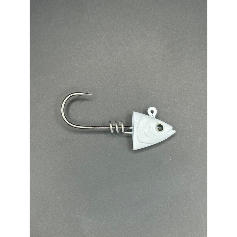 Get Thumped Jigheads For 3in Swimbait Bodies 1/4oz White