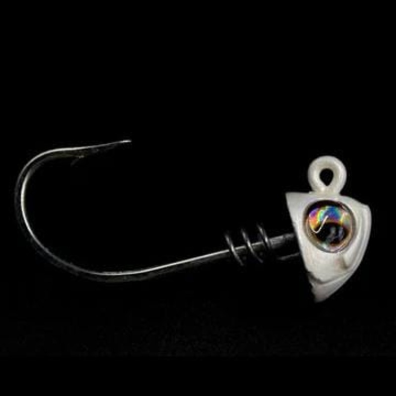 No Live Bait Needed (NLBN) Screwlock Jigheads for 5″ Bait (2 Pack) Mullet Run 24/7 3/4 oz