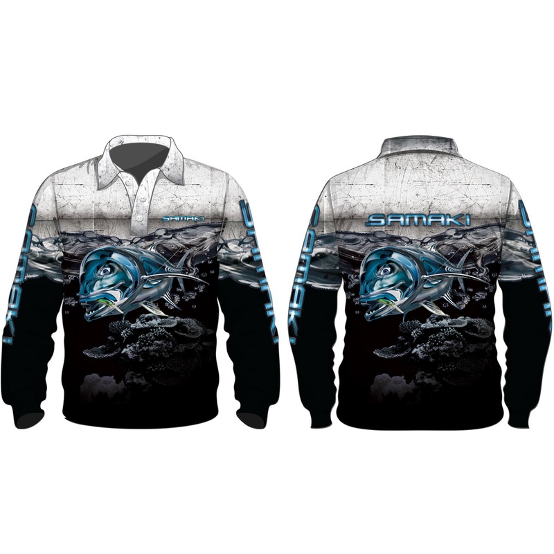 Samaki GT Long Sleeve Kids Fishing Shirt 10