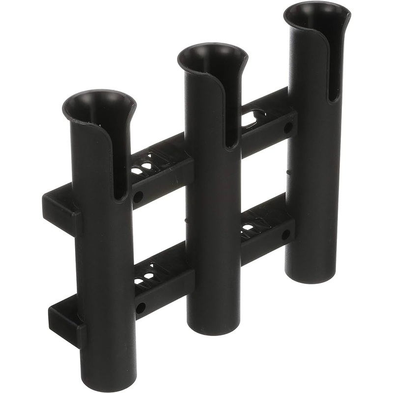 Seachoice Black Three Rod Rack With Knife And Plier Holder