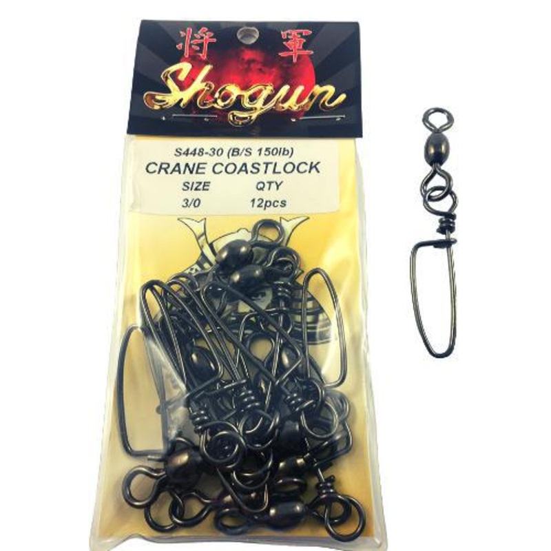 Shogun Crane Coastlock Swivel 3/0