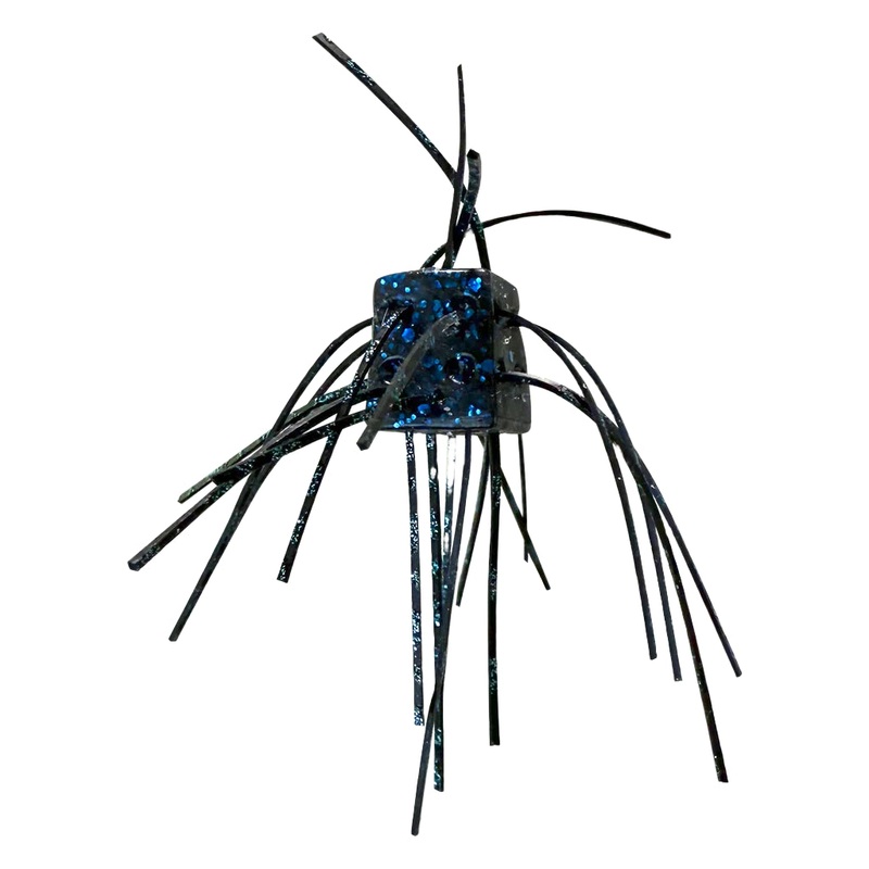The WOO! Cube Dice Lure Black & Blue