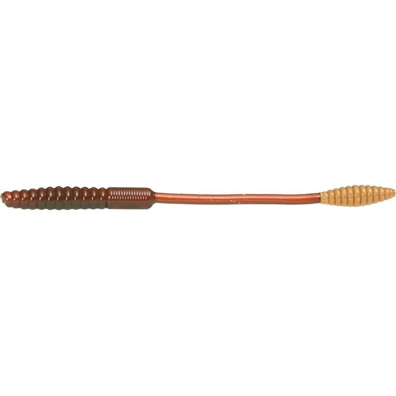 Big Bite Baits Squirrel Tail Worm Motoroil 6″ 10pk