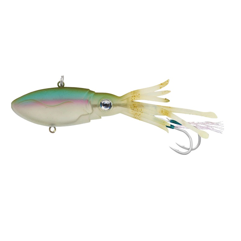 Nomad Design Squidtrex Mini Squid Soft Vibe Lure 55mm Aqua Ghost