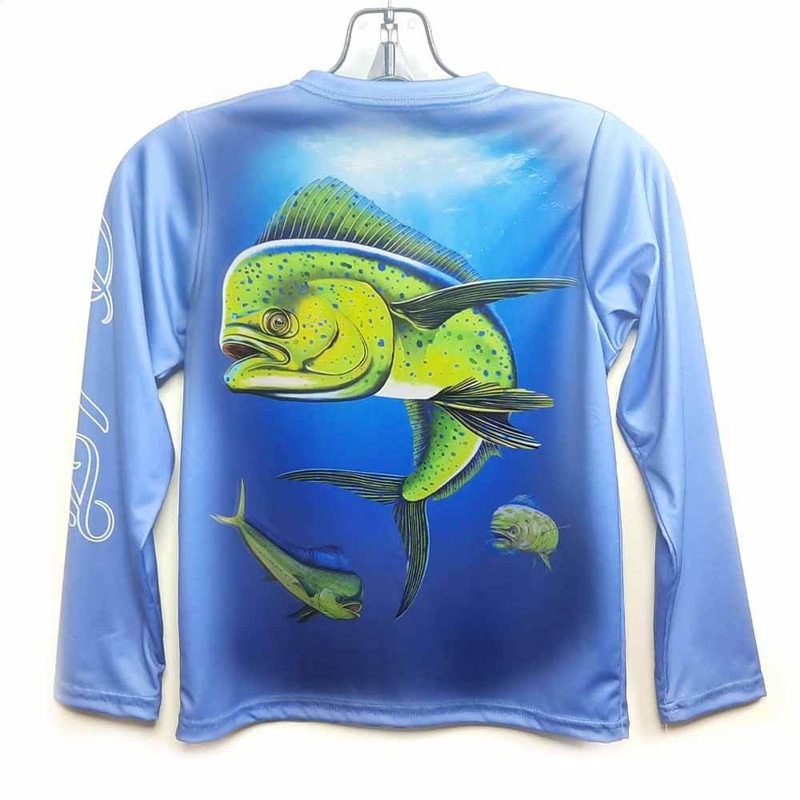 Adult L/S Sailfish Mahi Tuna Performance Shirt UPF50 LARGE