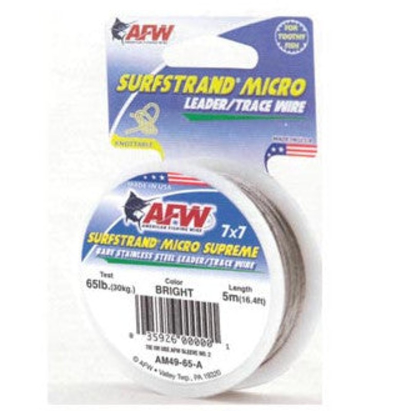 Bas de Ligne Acier AFW Titanium Toothproof Amberoxide – 305m 15lb/6.8kg