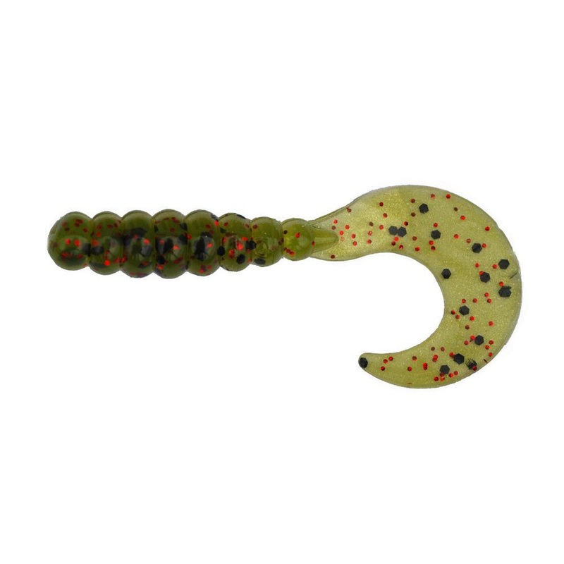 BIG BITE BAITS Fat Grub 3″ (75 mm) – 10 pc Watermelon Red