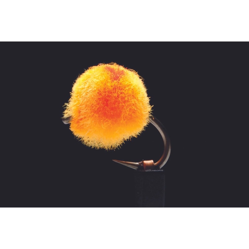 Glo Bug Orange/Brite Red Freshwater Fly #12