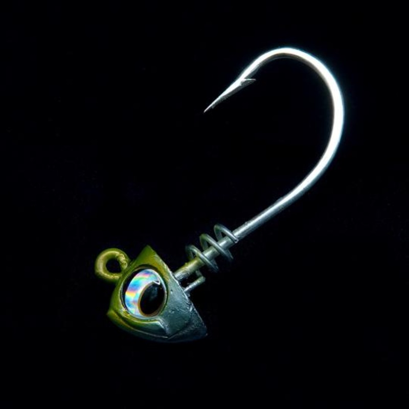 NLBN 5″ Jig Head ( 2 pack ) Green Black 3/4oz