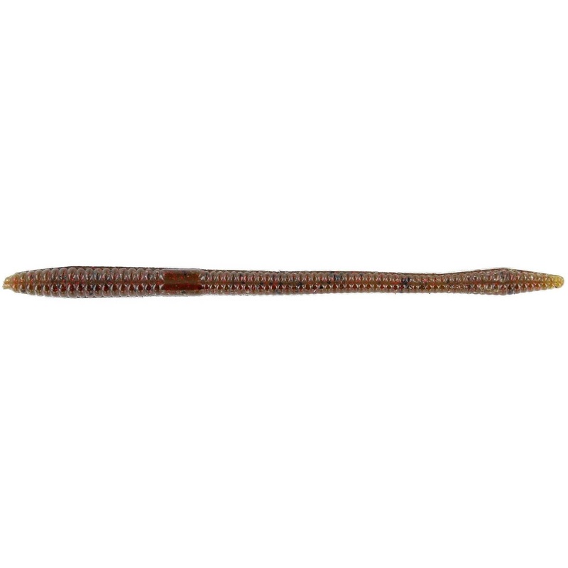 Zoom Trick Worm 6.5” Green Pumpkin Red 20Pk