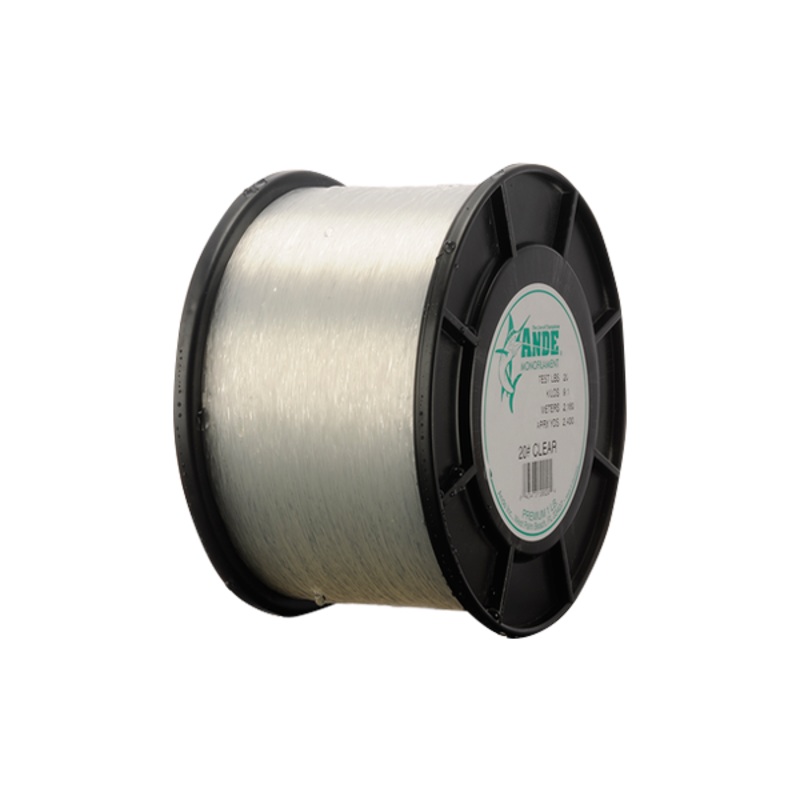 Ande Premium Monofilament 1 Pound Spool 60lb – 800yrds Clear