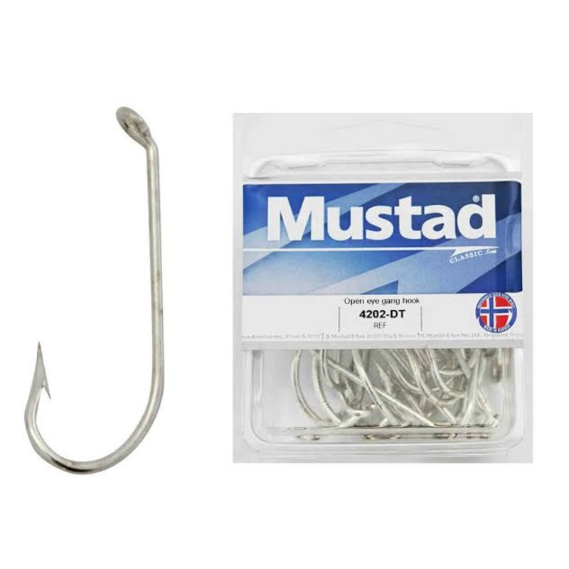 Mustad 4202-DT Hooks (25pcs/50pcs) 1/0-25PCS