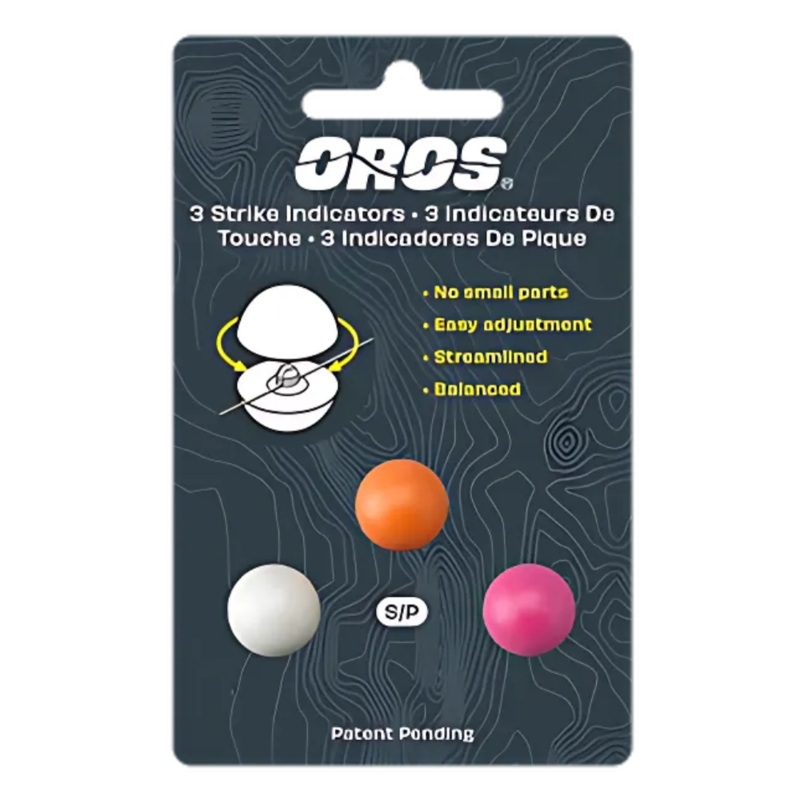 Oros Strike Indicator – Three Pack Multi Colour SMALL ORANGE