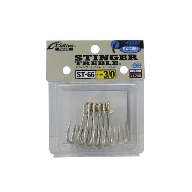 Owner Cultiva Stinger Treble Hook ST-66 #4 – 8pcs