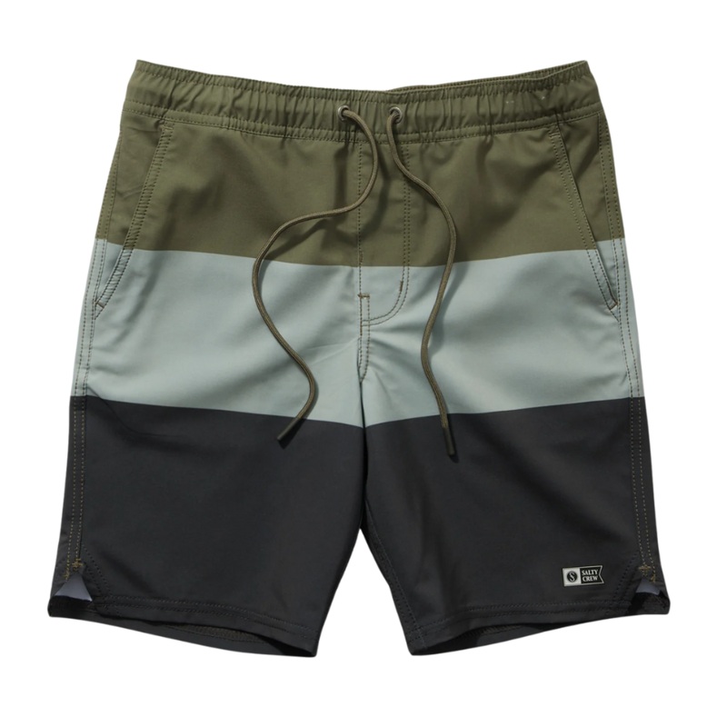 Salty Crew Wayfinder Elastic Boardshort S OLIVE