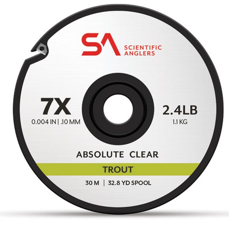 Scientific Anglers Absolute Trout Tippet 30M 1X Clear