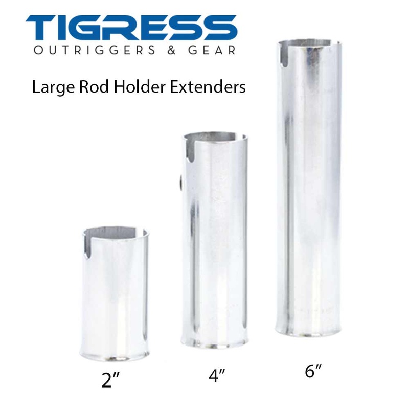Tigress Large Stainless Steel Rod Holder Extenders 1