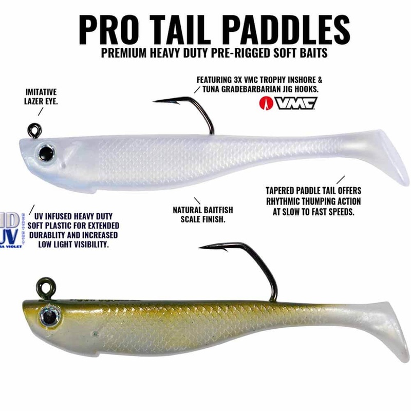 Hogy Protail Paddle 5.5″ 1.25oz Swim Bait Lure BLACK