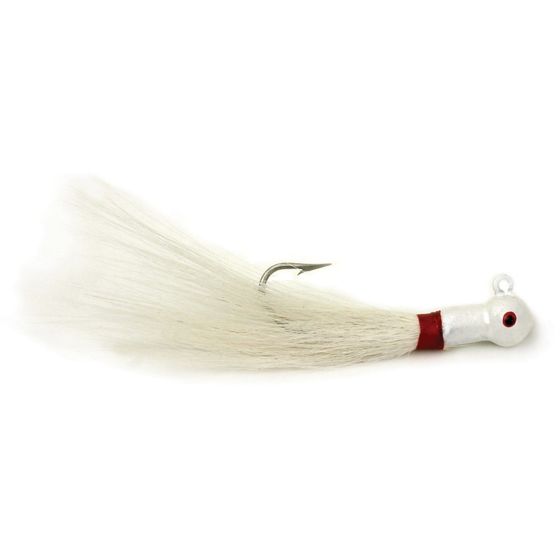 Sea Striker Popeye Bucktail White Size 1/2oz 4/0 2pk