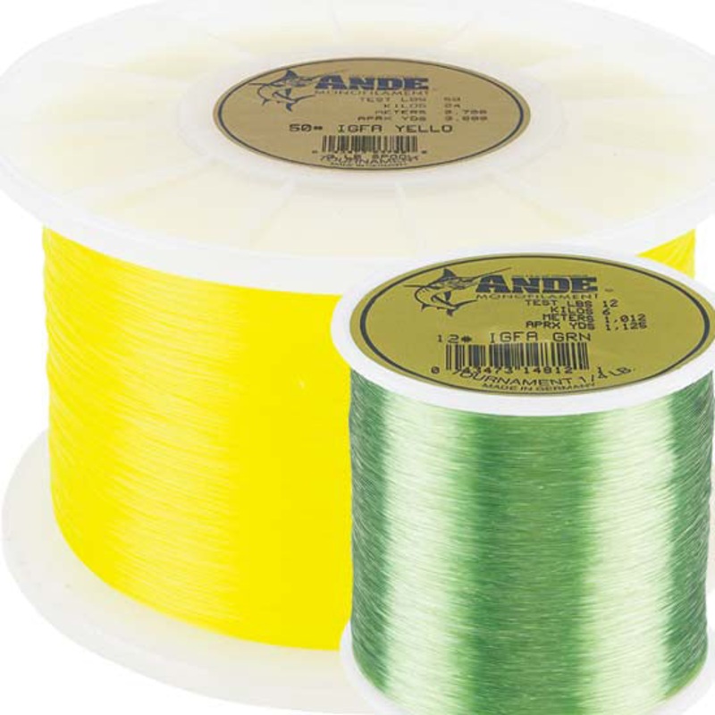 And 1/2lb Spool Tournament Monofilament Line TOURNAMENT GREEN 16LB