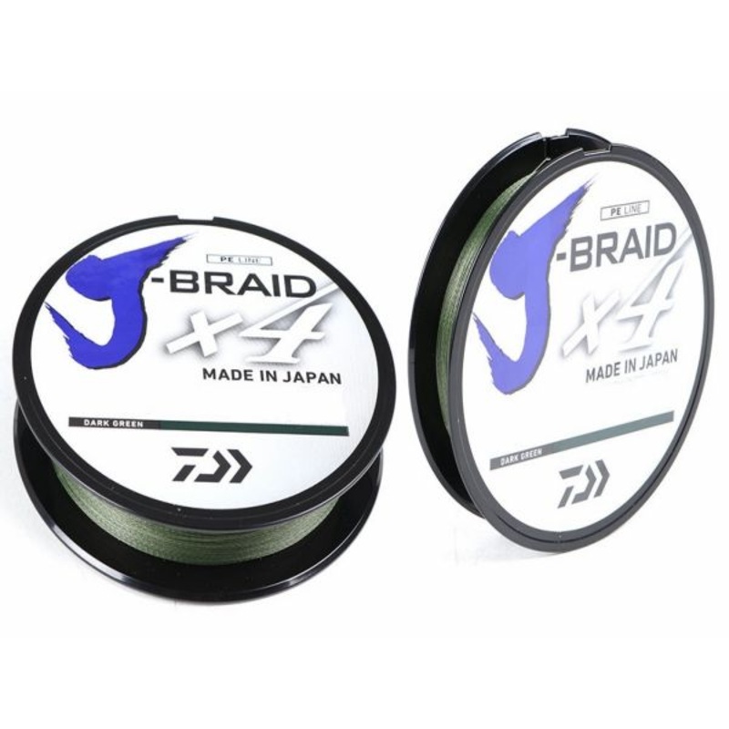 Daiwa J-Braid X4 Dark Green 135M | Braid Line 0.21mm | 20lb