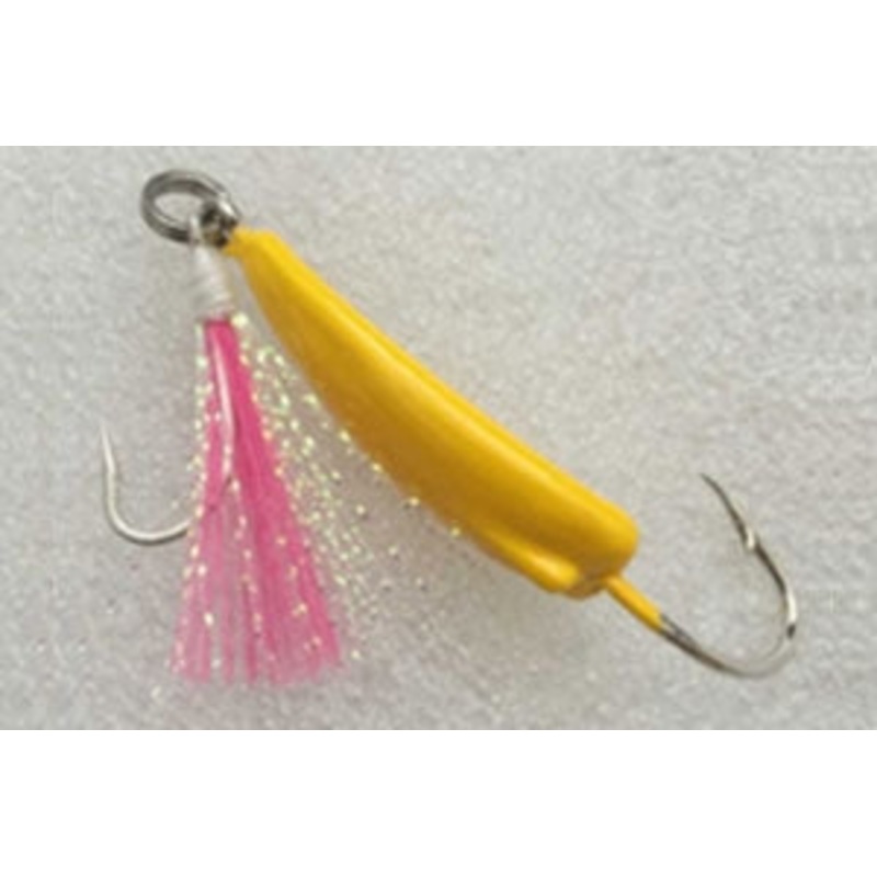 Eupro Pompano Jig w/ Standard steel split ring & teaser Pink 1/4oz