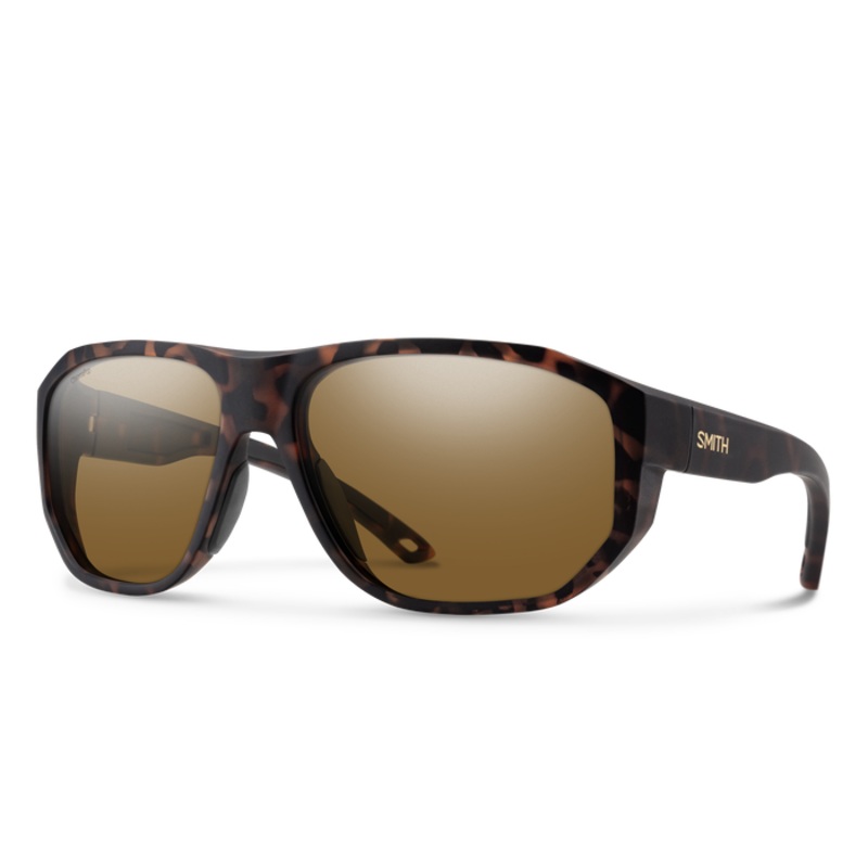 Smith Outrigger Sunglasses Matte Tortoise – ChromaPop Glass Polarized Brown