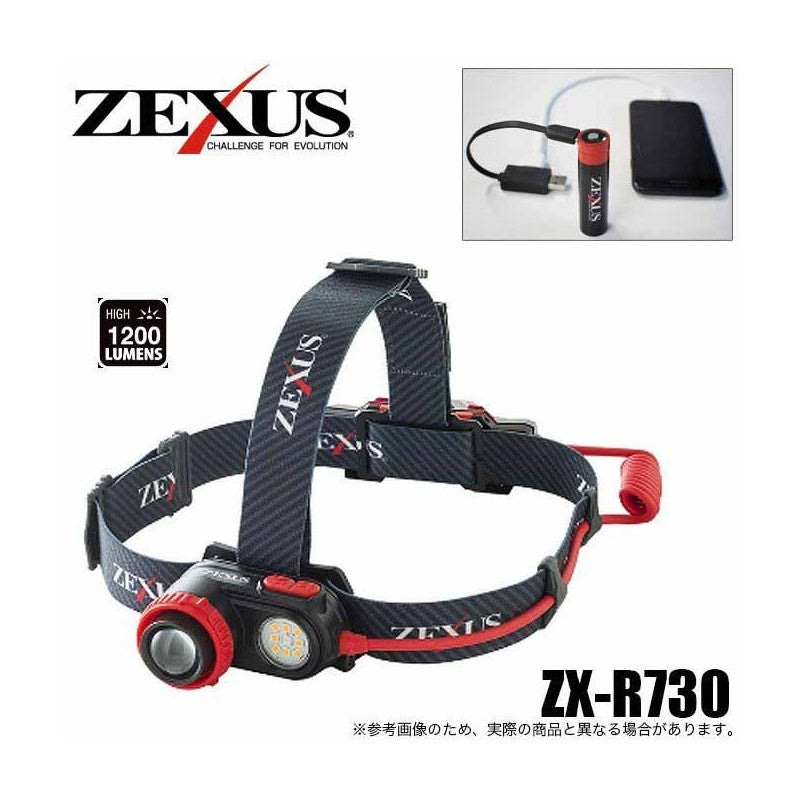 Zexus ZX-R730 1200 Lumen Rechargable Headlamp