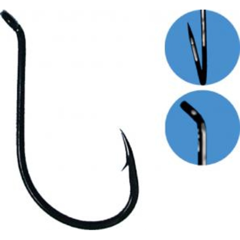 Gamakatsu Black Octopus Hooks 3/0 25pce BLACK
