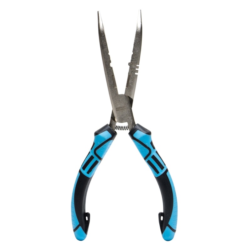 Nomad Stainless Bent Nose Pliers 6 INCH BENT NOSE BLACK / BLUE