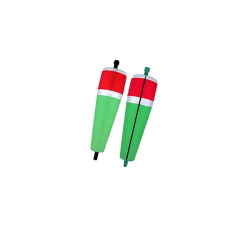 Red and Green Slotted Rattle Float 2IN