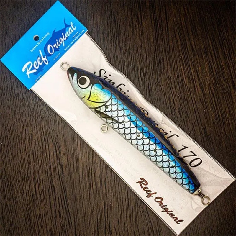 Reef Original Handmade Wood Lure – Sinking Pencil 190 Blue Sardine