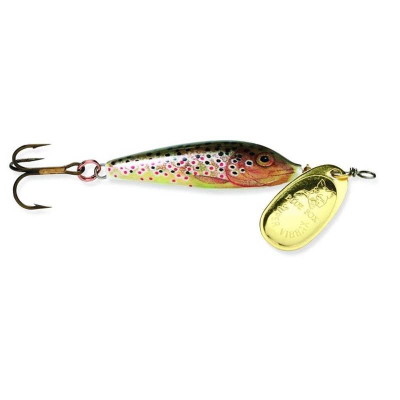 Blue Fox Minnow Spin Brown Trout Gold Blade 1/8oz